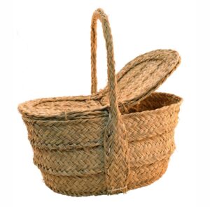 Cesta esparto con tapas (40 cms)