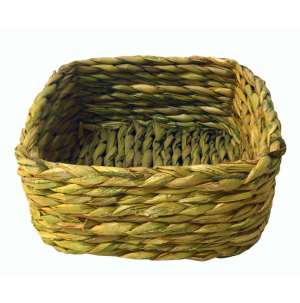 Macetero cuadrado de anea verde
