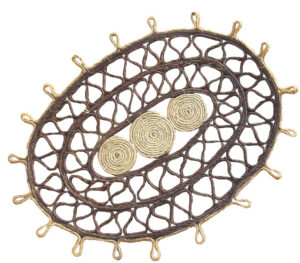 Salvamantel sisal ovalado