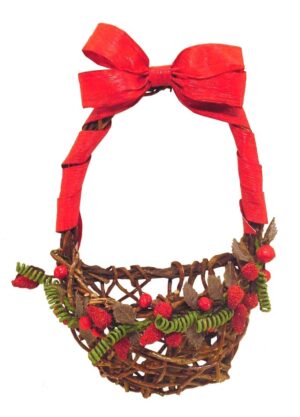 Cesta para pared decorada