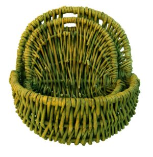 Set de 2 cestas pared color verde