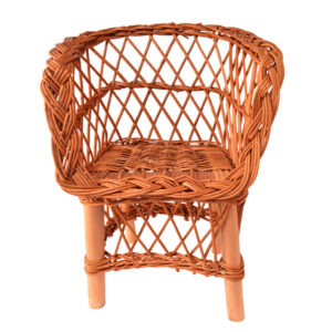 Sillón infantil de mimbre buff natural