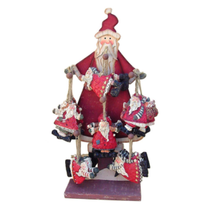 Expositor de santa con 18 colgantes