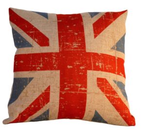 Cojín con bandera inglesa  sin relleno
