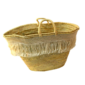 Bolso palma con flecos