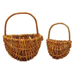 Set de 2 cestas pared mimbre rústico