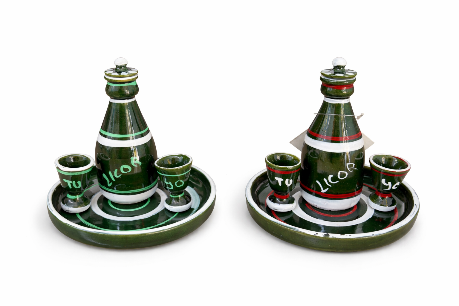 Set de licor de cerámica (2 modelos surtidos) - Imagen 2