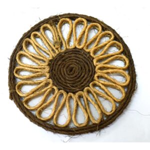 Salvamantel de sisal en color marrón