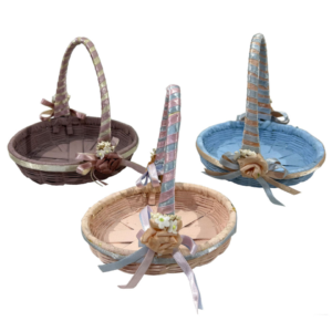 (Oferta) Cesta decorada colores surtidos