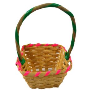 (Oferta) Cesta cuadrada de tireta y plástico