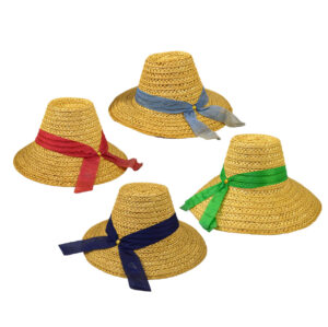 Sombrero de palma colores surtidos