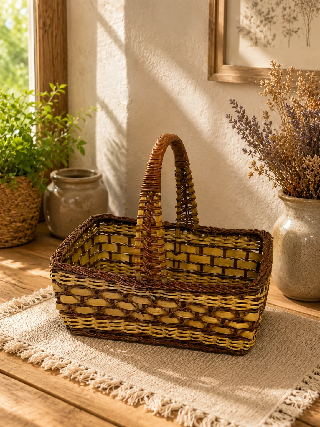 Cesta rectangular