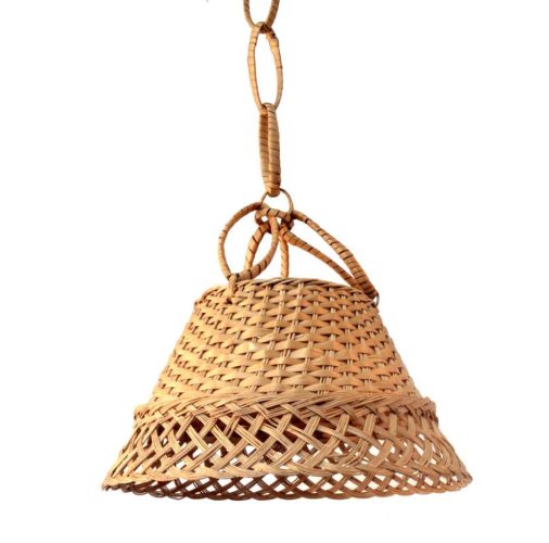 Lámpara mimbre con instalación