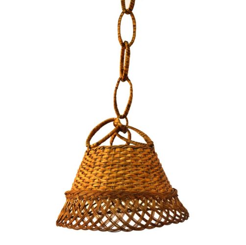 Lámpara color nogalina con instalación