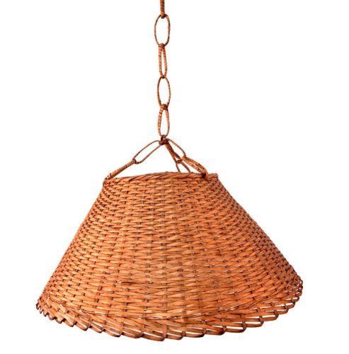 Lámpara color nogalina con instalación