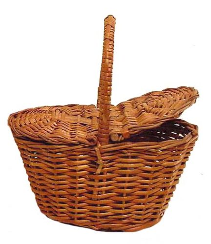 Cesta mimbre buff con tapas