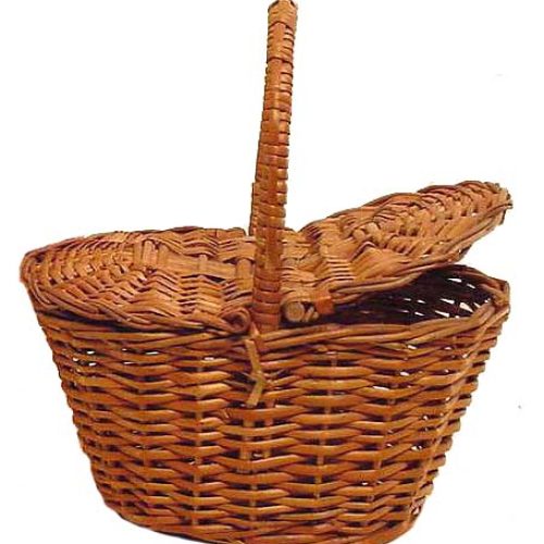 Cesta mimbre buff con tapas