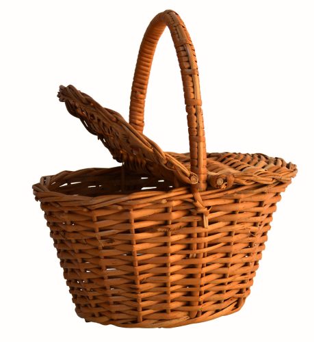 Cesta mimbre buff con tapas