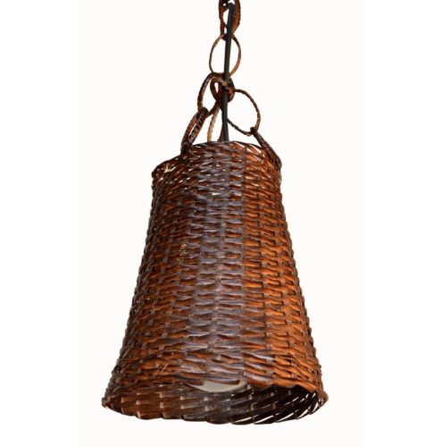 Lámpara color nogalina con instalación