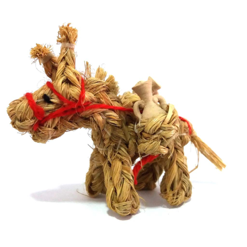 Burro esparto con cántaros (7 cms)