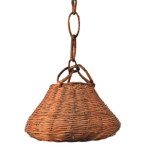 Lámpara color nogalina con instalación