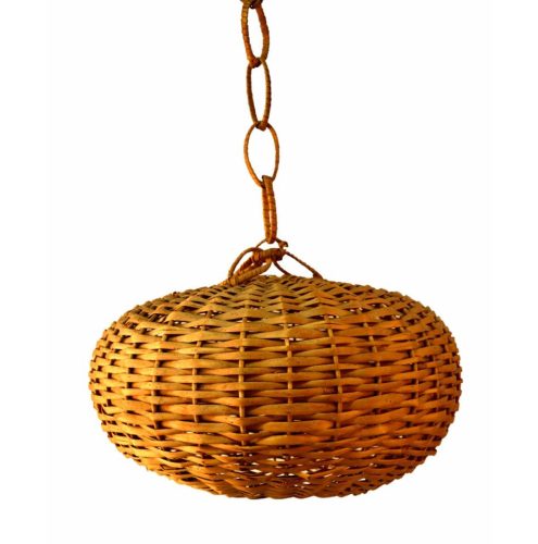 Lámpara mimbre con instalación