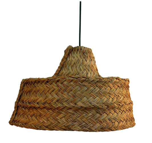 Lámpara esparto con instalación
