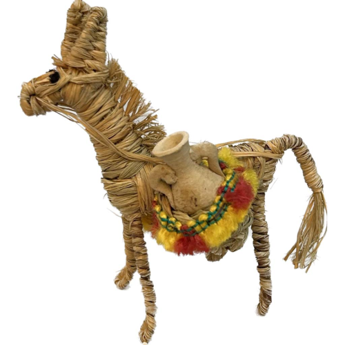 Burro esparto con cántaros