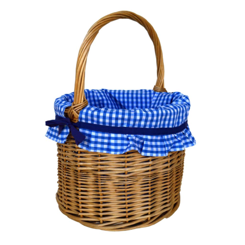 Cesta con forro azul