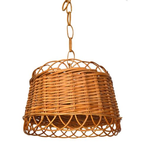 Lampara mimbre con instalation