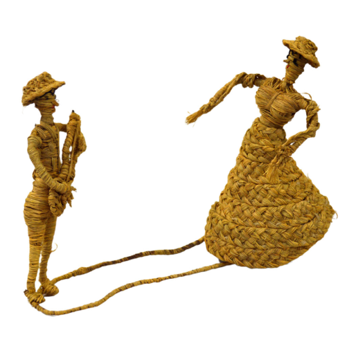 Pareja flamenca de esparto