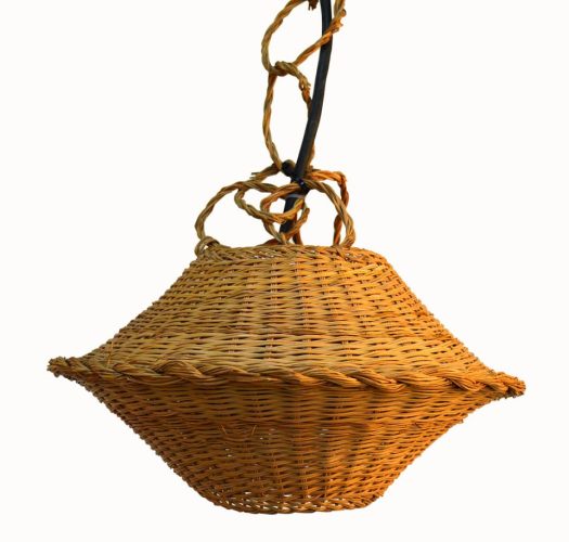 Lámpara esparto con instalación