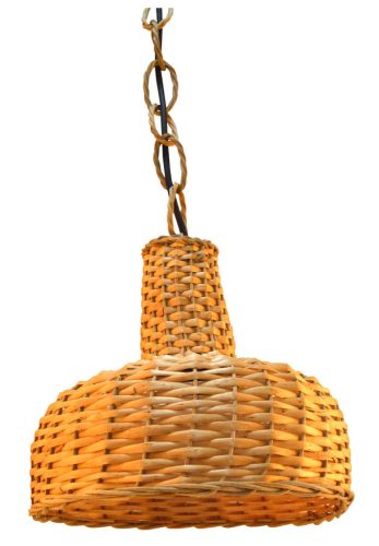 Lampara mimbre con instalación