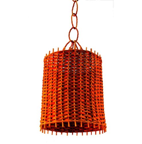 Lámpara color nogalina con instalación