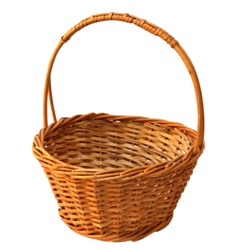 Cesta redonda mimbre