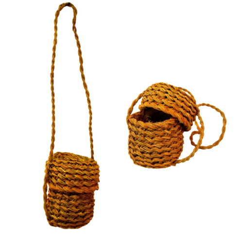 Bolso de esparto asa larga