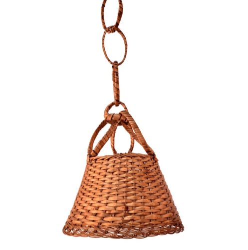 Lámpara color nogalina con instalación