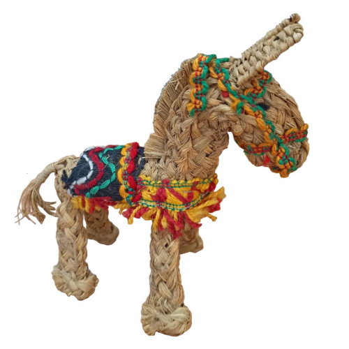 Burro esparto decorado