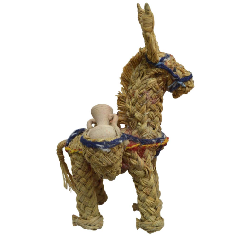 Burro esparto con cántaros