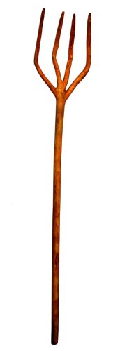 Horca madera color nogal