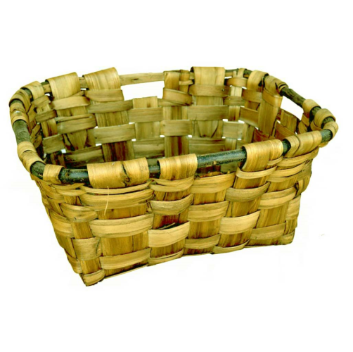 Canasto rectangular castaño
