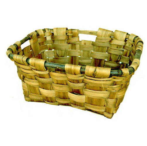 Canasto rectangular castaño