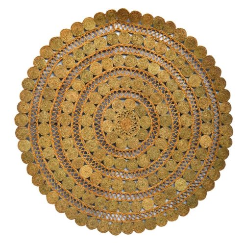 Alfombra redonda de esparto