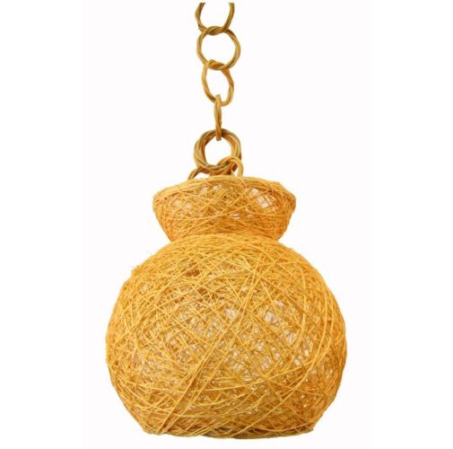 Lámpara sisal con instalación