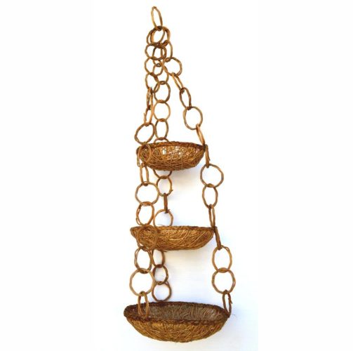 Colgante 3 bandejas sisal