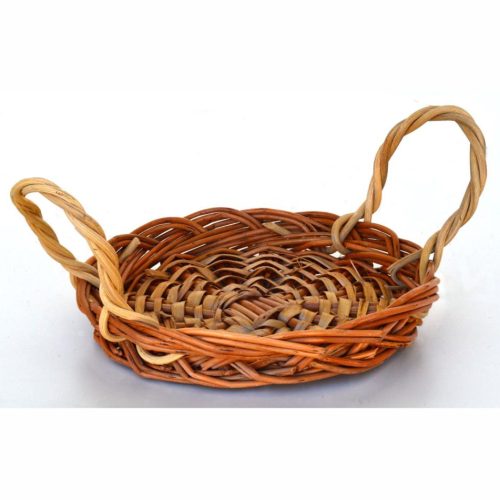 Bandeja mimbre con asas