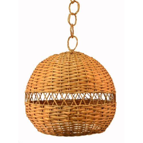 Lámpara mimbre con instalación