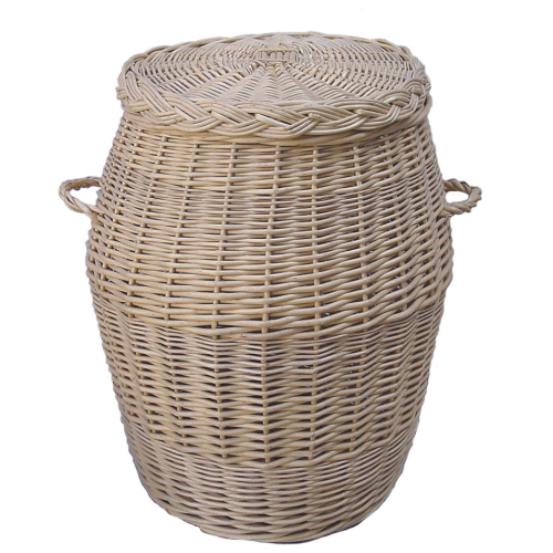 Ropero mimbre blanco