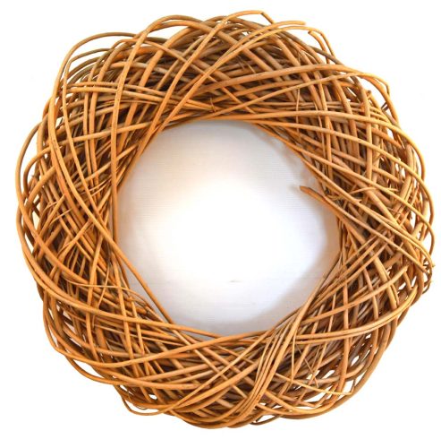 Corona mimbre blanco