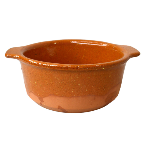 Bandeja redonda de cerámica refractaria